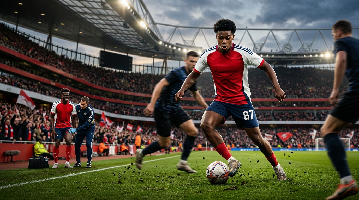 Arsenal: tras la lesión de Saka, el joven Dowman tendrá minutos