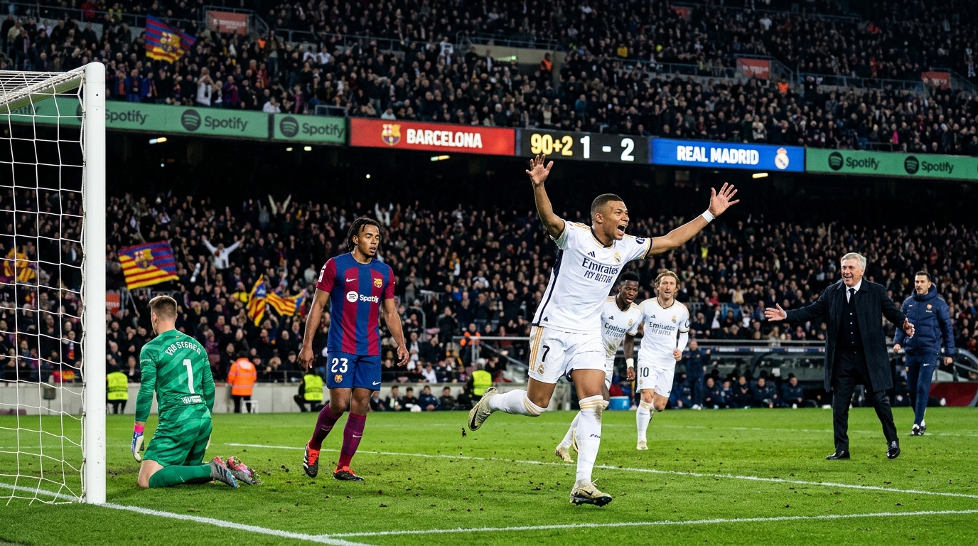 Barcelona 1-2 Real Madrid: Mbappe Duble Yaptı, Mourinho El Clasico'da Güldü