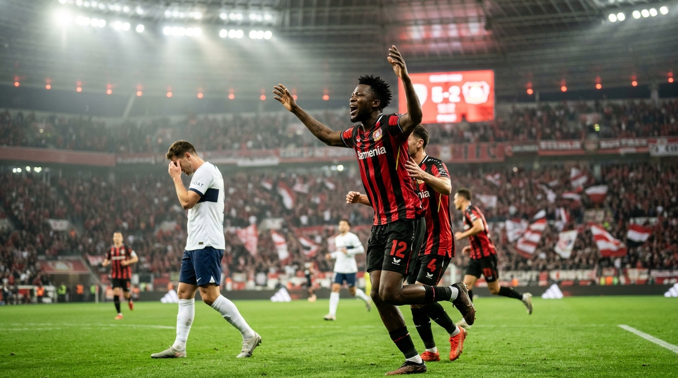 Bayer Leverkusen 5-2 Nürnberg: remontada espectacular liderada por Tapsoba