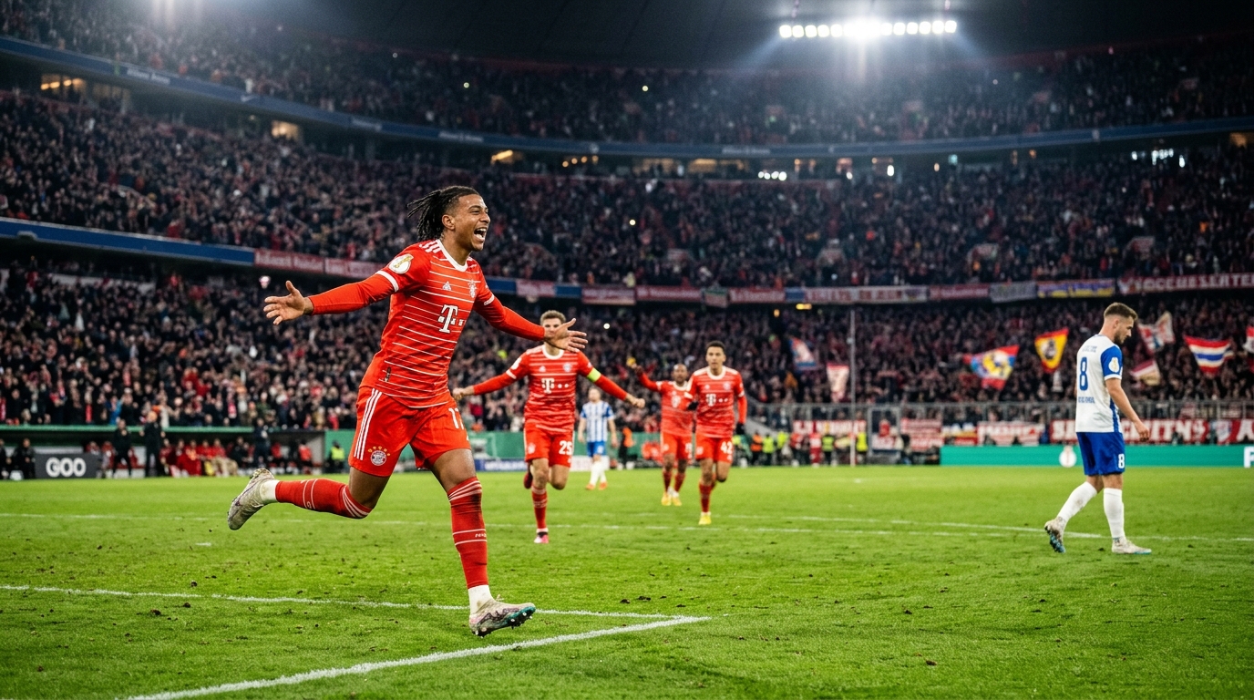 Bayern Munich 6-1 Magdeburg: Olise leads holders into last 16