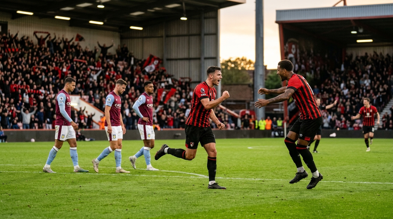 Bournemouth 3-0 Aston Villa: Formdaki konuk ekip güney sahilinde çöktü