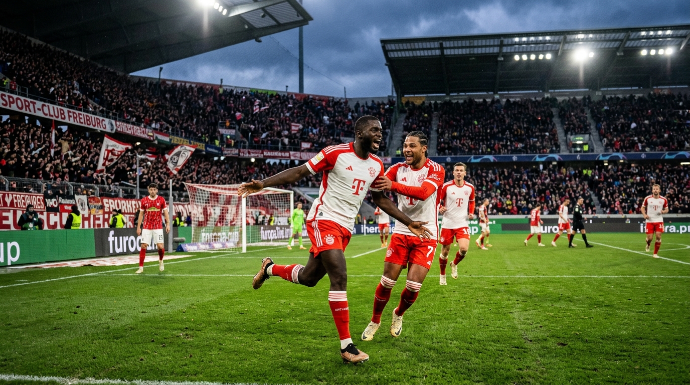 Freiburg 1-3 Bayern Münih: Upamecano'dan harika gol, Gnabry Bundesliga'da 100'ü buldu