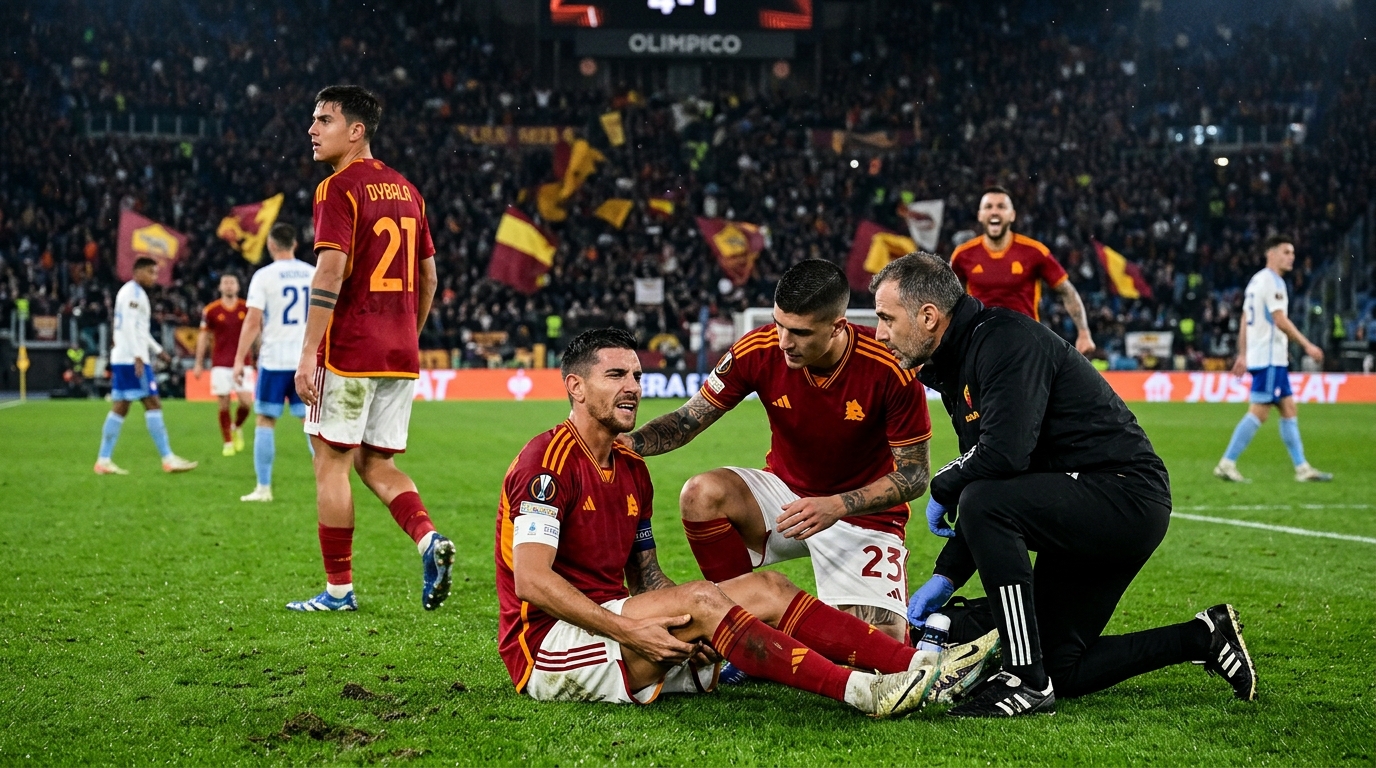 Roma'nın Slovan Bratislava zaferinin ardından Gasperini'nin aklı Pellegrini'nin sakatlığında
