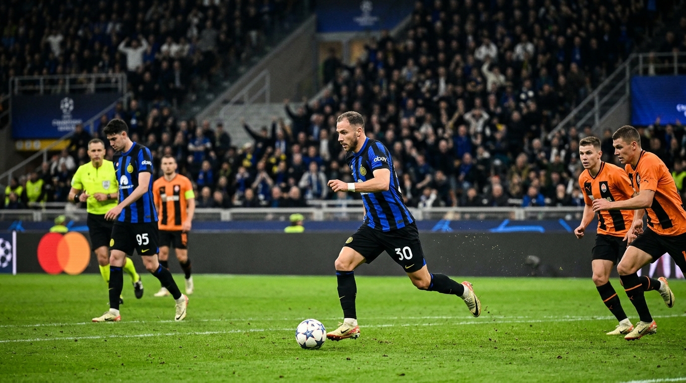 Inter 1-0 Shakhtar Donetsk: Augusto pone fin a la mala racha europea pese a la roja de Bastoni