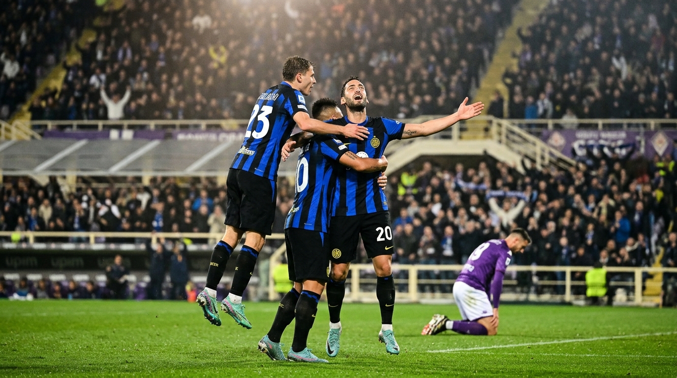 Inter 2-1 Fiorentina: Zielinski completa una espectacular remontada en el tramo final