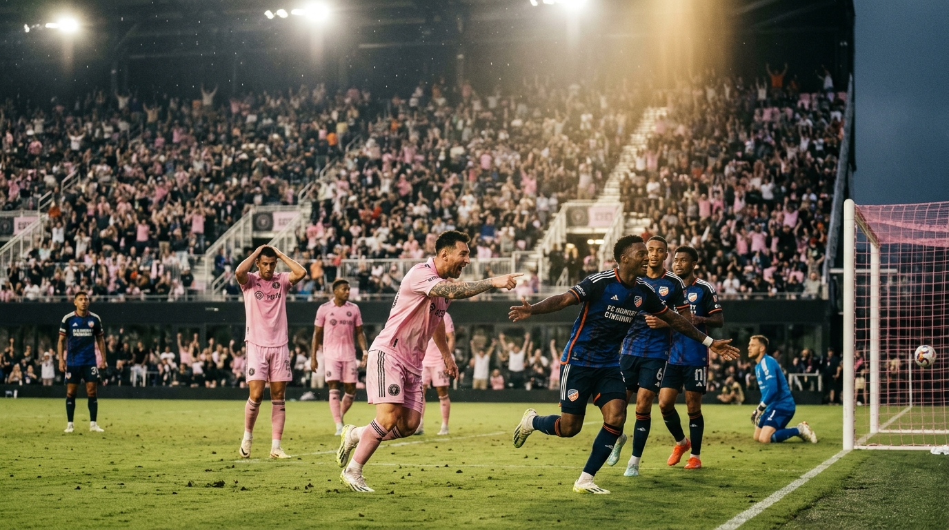 Inter Miami 2-2 FC Cincinnati: Fillipi's late equaliser rescues a point for Messi and Co.