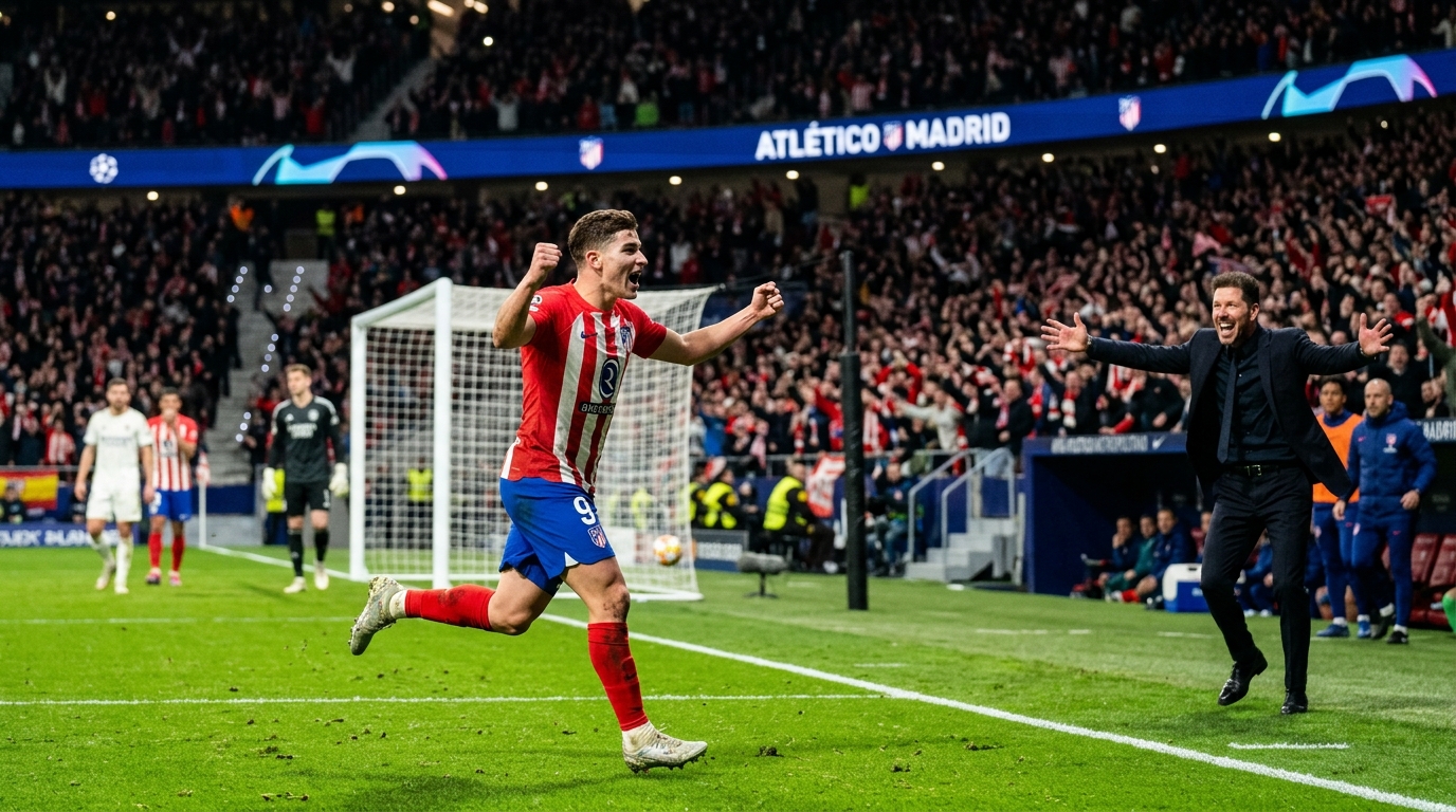 Simeone freut sich über das erste Saisontor von Julián Álvarez im Trikot von Atlético