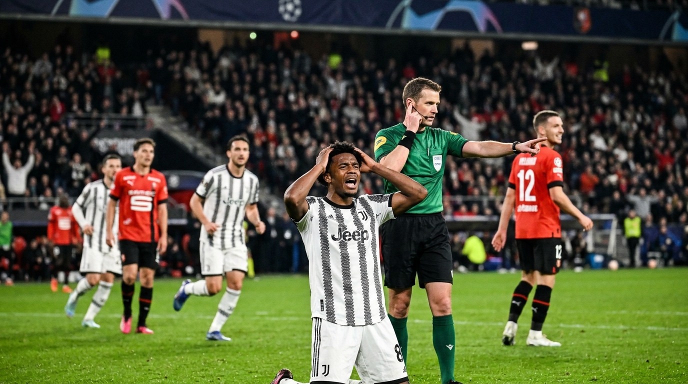 Juventus 2-2 Rennes: il VAR nega a Lucumí il gol vittoria nel finale di Europa League