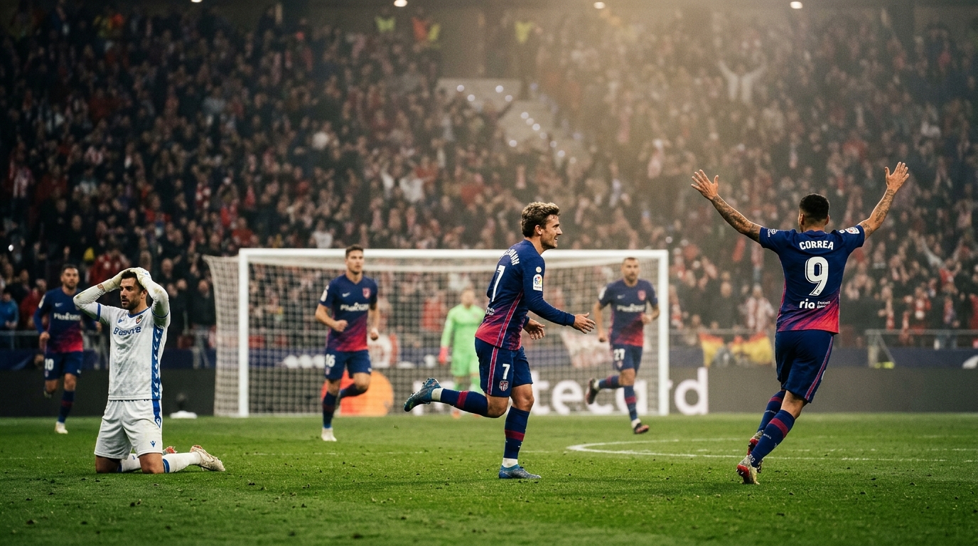 Levante 0-2 Atletico Madrid: Grimaldo and Simeone seal seventh straight win
