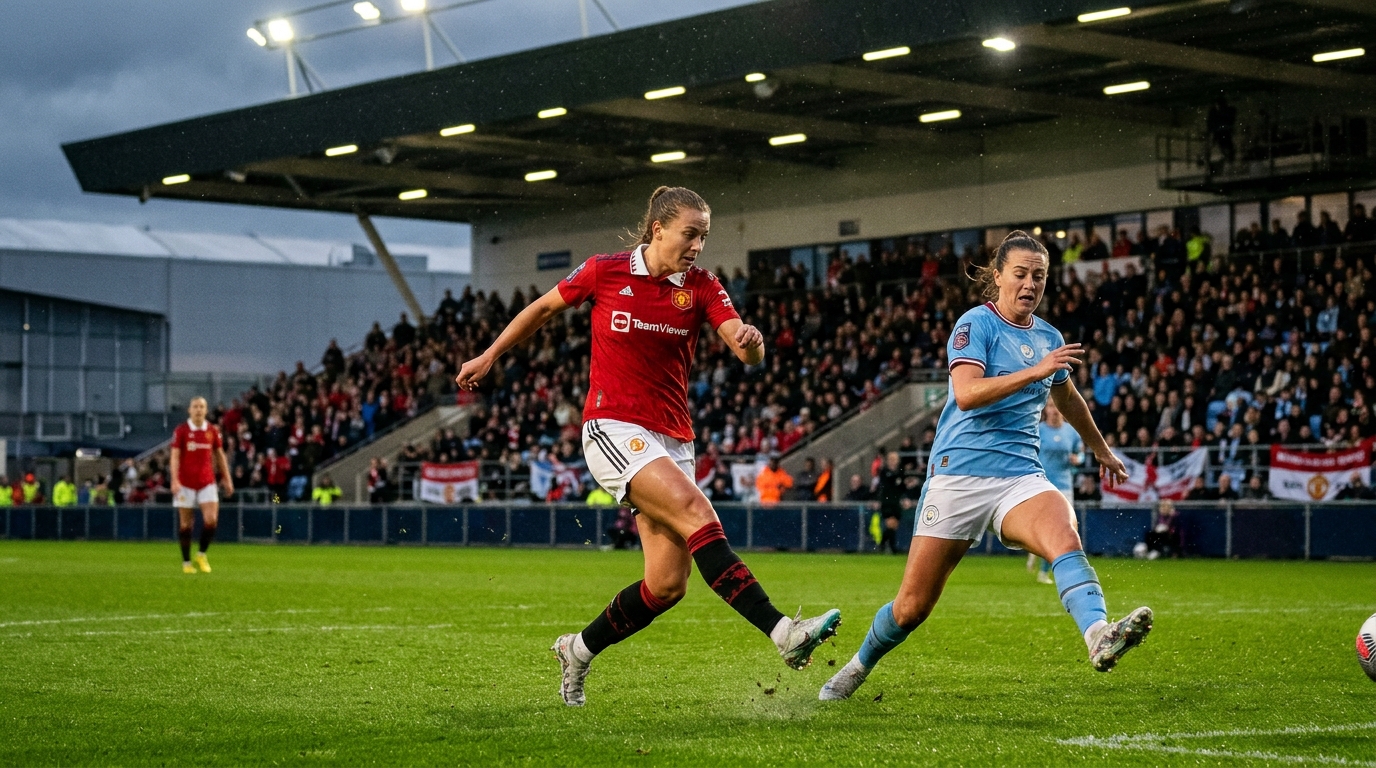 WSL: Manchester United 1-1 Manchester City, golo de Terland trava série de vitórias do City
