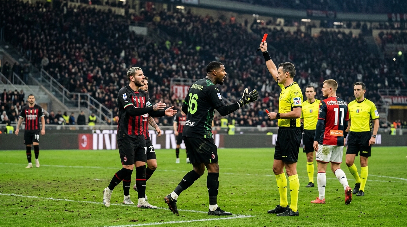 Maignan, guarda-redes do Milan, defende-se após o cartão vermelho