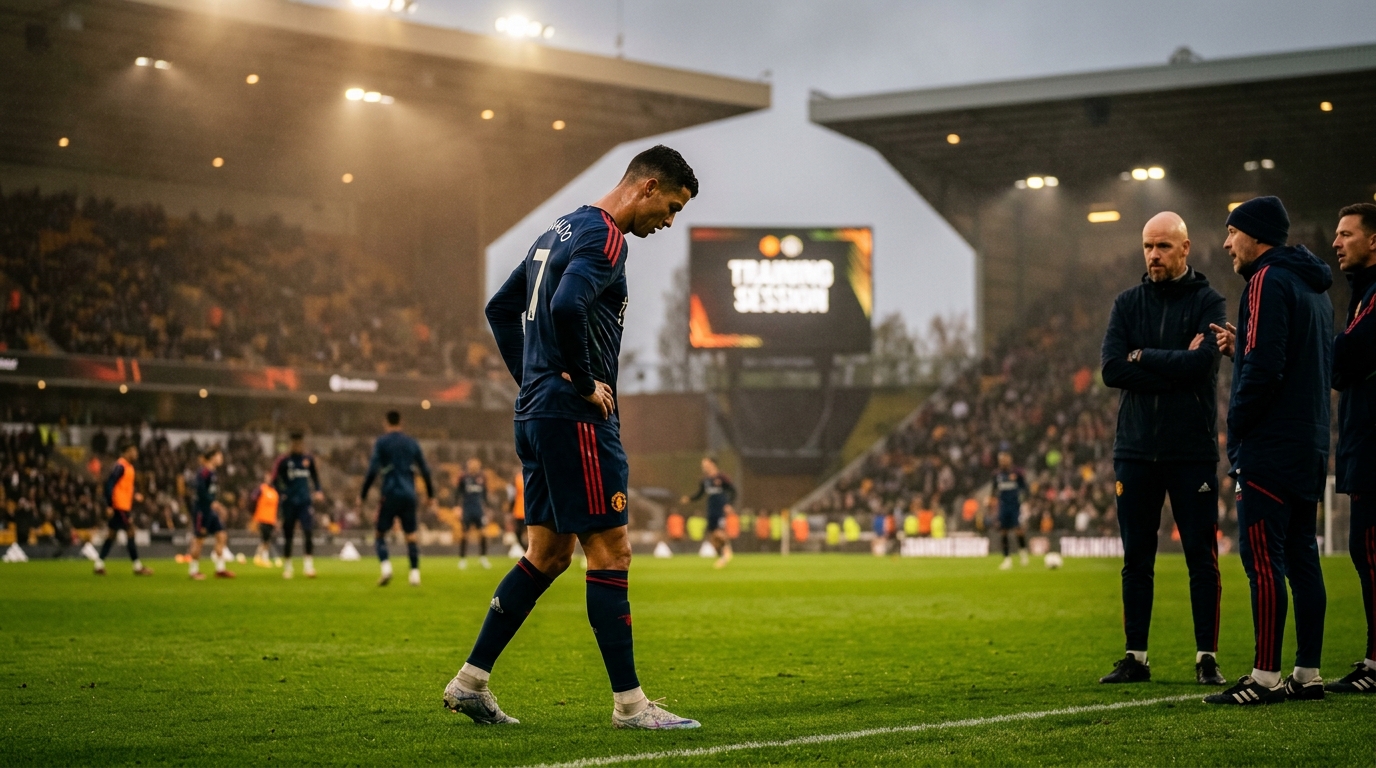 Ten Hag asegura que Ronaldo "le falló al equipo" por entrenar mal en el Manchester United